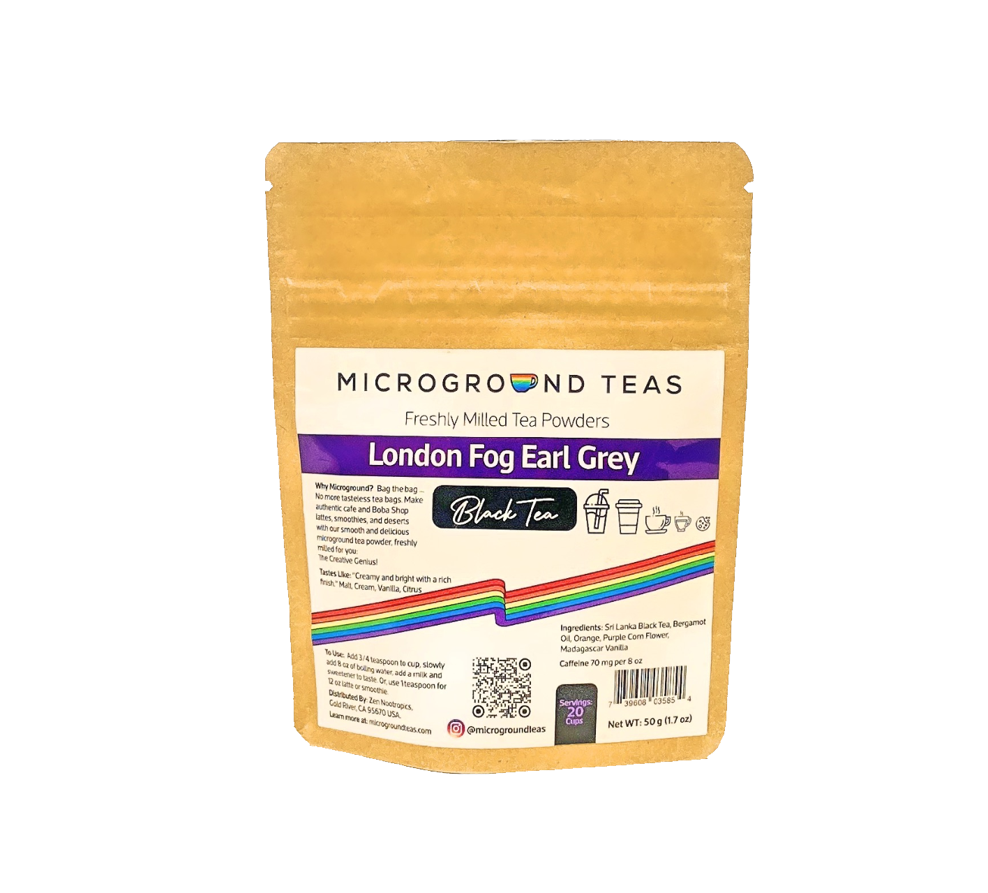 London Fog Earl Grey Tea Powder 50 grams